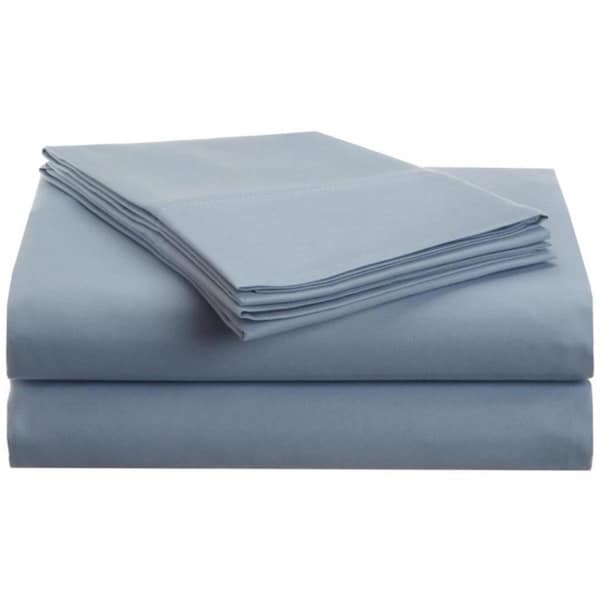 Vanessa Collection Microfiber Twin Sheet Set Solid Light Blue MF1500TWSH SLLB - main